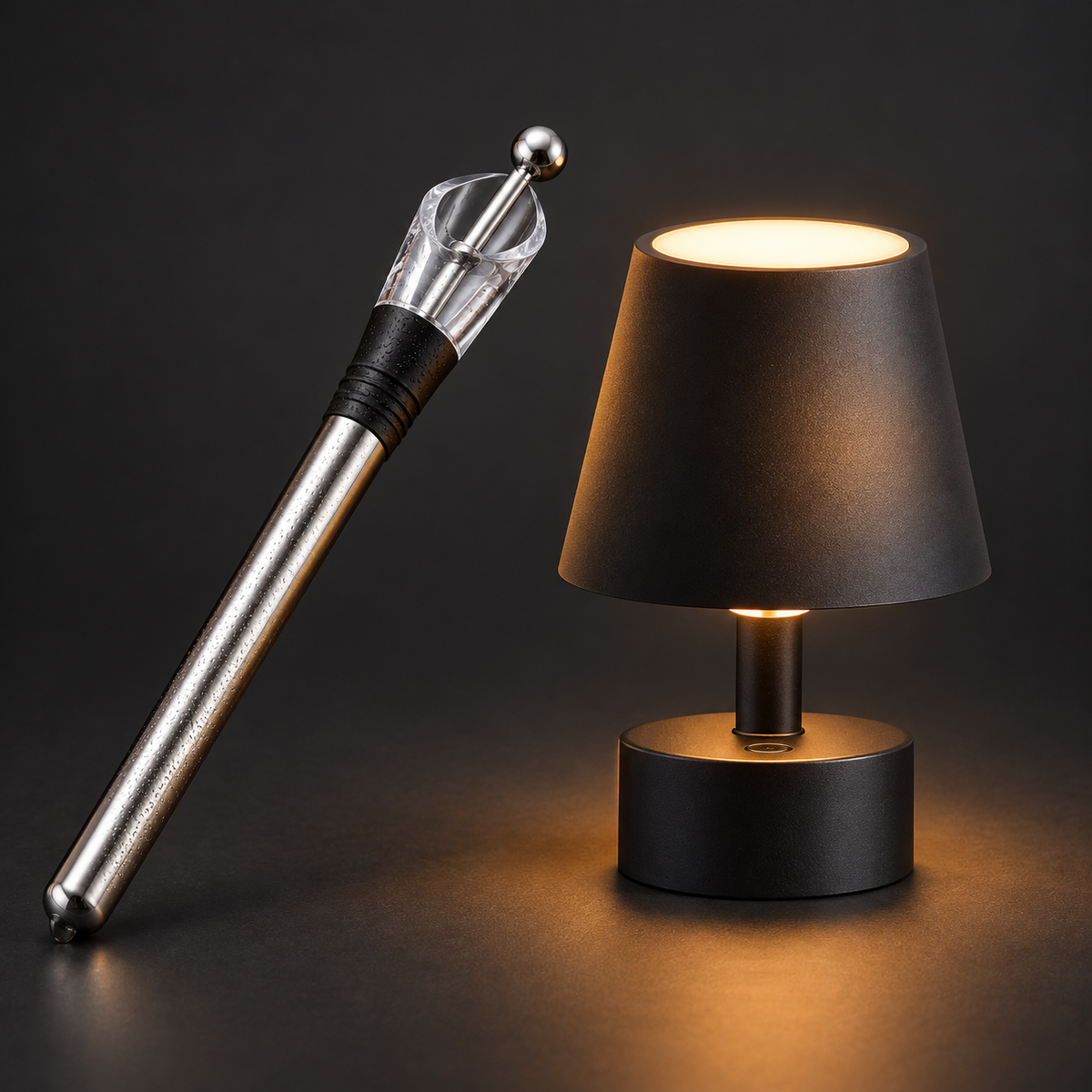 Pack Ambiente y Vino: Glacio y lampara BottleLight